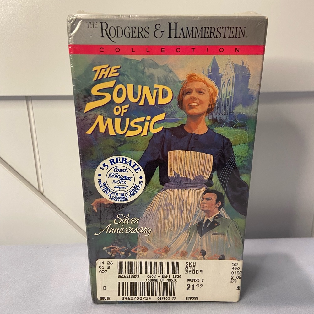 The Sound of Music Rodgers and Hammerstein Silver Anniversary Sealed VHS